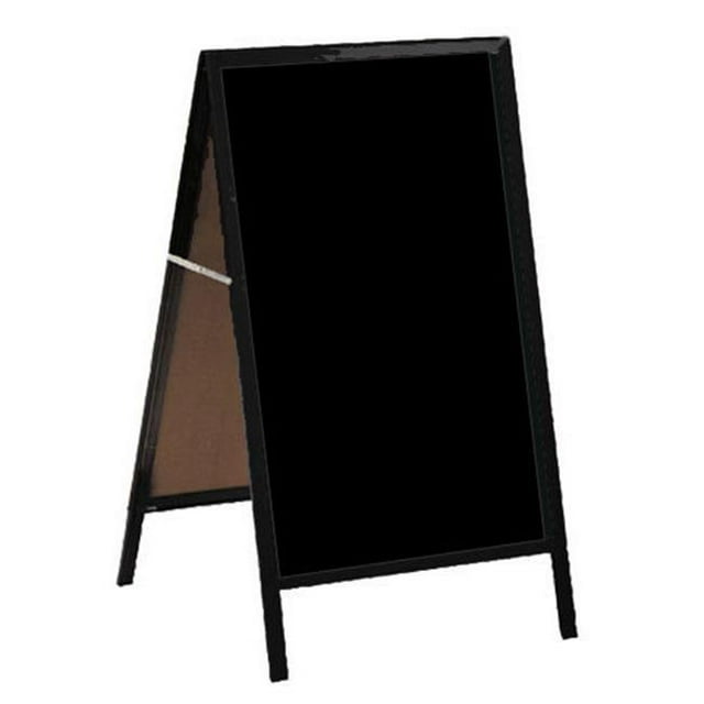Aarco Products MA-1P A-Cadre Trottoir Tableau Noir Cadre de Chêne Rouge