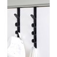 thumbnail image 1 of 1pc Over The Door Hook Hanger, 5-Hook Plastic Organizer Rack For Coats, Hats, Robes, Shirts, Belts, Bags, Towels, Closet And Bathroom, 1 of 4