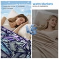 thumbnail image 2 of Purple Blue Teal Butterfly Cooling Blanket, Lightweight Breathable Summer Throw Blanket with Double Sided Cold Effect, Modern Abstract Art Picnic Beach Blankets Bed Sheet for Hot Sleepers 60"x80", 2 of 8