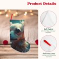 thumbnail image 4 of KLL Cute Flower Chihuahua Puppy for 18" Christmas Stocking Snowman Xmas Stocking Holiday Christmas Decoration Gifts for Family Kids, 4 of 8