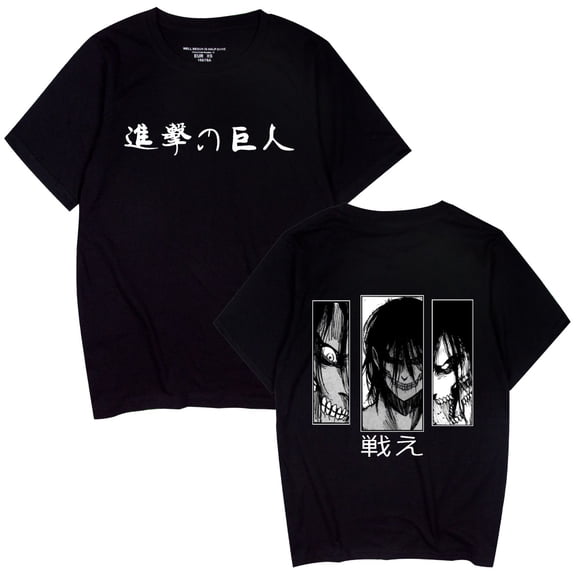 AMEDRXQ New Attack on Ti-tan Cotton T-shirt Anime Cosplay Trendy Classic T-shirt Unisex