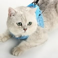 thumbnail image 5 of Cat Harness and Leash Set for Walking, Escape Proof Soft Adjustable Vest Harnesses for Cats, Easy Control Breathable Striped Jacket,Step-in Comfortable Outdoor Vest, 5 of 8