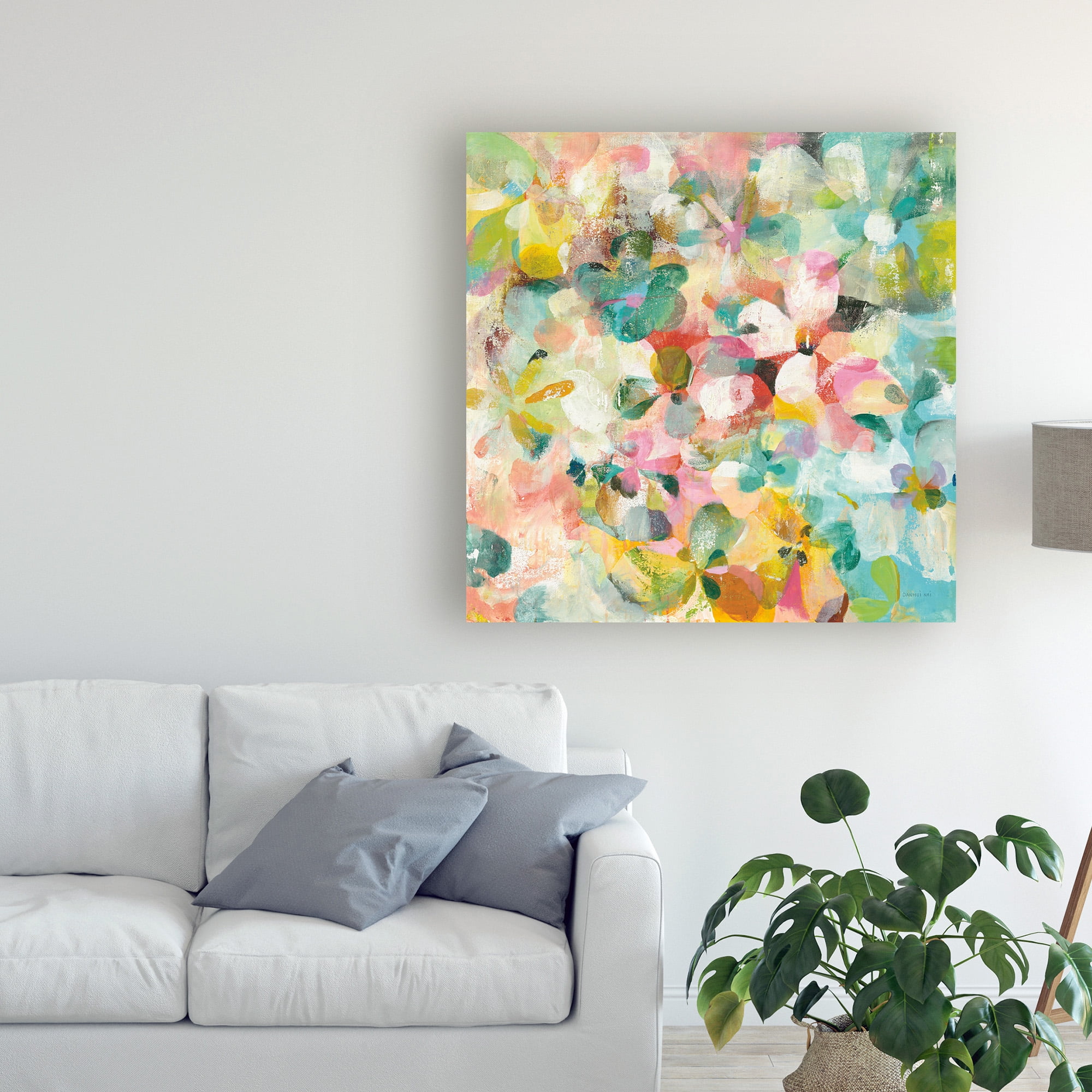 Trademark Fine Art 'Happy Garden' Canvas Art by Danhui Nai