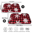 thumbnail image 3 of Daiia Snowflakes On A Buffalo Plaid Windshield Sun Shade for Car SUV Truck (Small ), Car Sun Shade Windshield, Car Shades for Front Windows, Sunshade for Car Windshield, 3 of 7