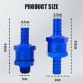 thumbnail image 3 of Válvula de retención de aleación de aluminio de 10 mm, unidireccional, antirretorno para agua, aceite y gas | Válvula de prevención de reflujo para sistemas reductores de presión, 3 of 5