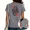 A-Grey, variant on UNISHE Women's Queen of Hearts Graphic T-Shirt Trendy Retro Playing Card Fashion Tee Casual Tops White, S