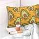 thumbnail image 4 of Fotbe Avocado Dog Funda de Almohada Decorativa Estilo Occidental, Lujo en Algodón, Fundas para Almohadas King, Cojín Estampado para Decoración del Hogar-20"x30", 4 of 6