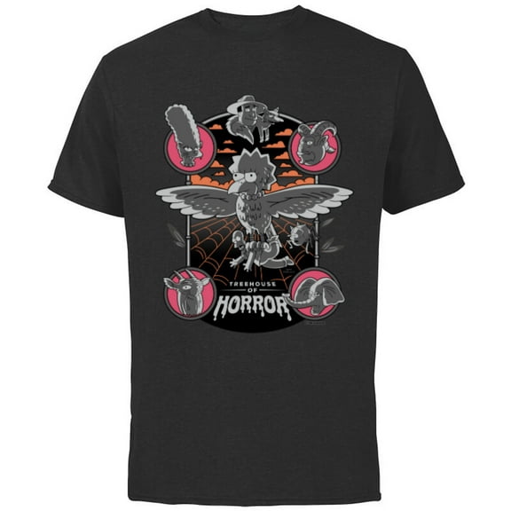 The Simpsons Treehouse of Horror Poster - Short Sleeve Cotton T-Shirt for Adults - Customized-Black