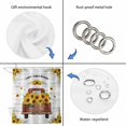 thumbnail image 4 of Sunflower Truck Shower Curtain, Waterproof Shower Curtains for Bathroom, Summer Botanical Elegant Pastoral Floral Wooden Washable Fabric Bathtub Curtain Set Bath Decor with 12 Hooks Stall 36"x72", 4 of 8