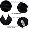thumbnail image 6 of Firpearl Women's Tankini Swimsuits Twist V Neck Swim Top with Shorts Ruched Tummy Control Two Piece Bathing Suit, 6 of 6
