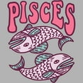 thumbnail image 2 of Junior's Lost Gods Pisces Fish Art Symbol Graphic Oversized T-Shirt, 2 of 2