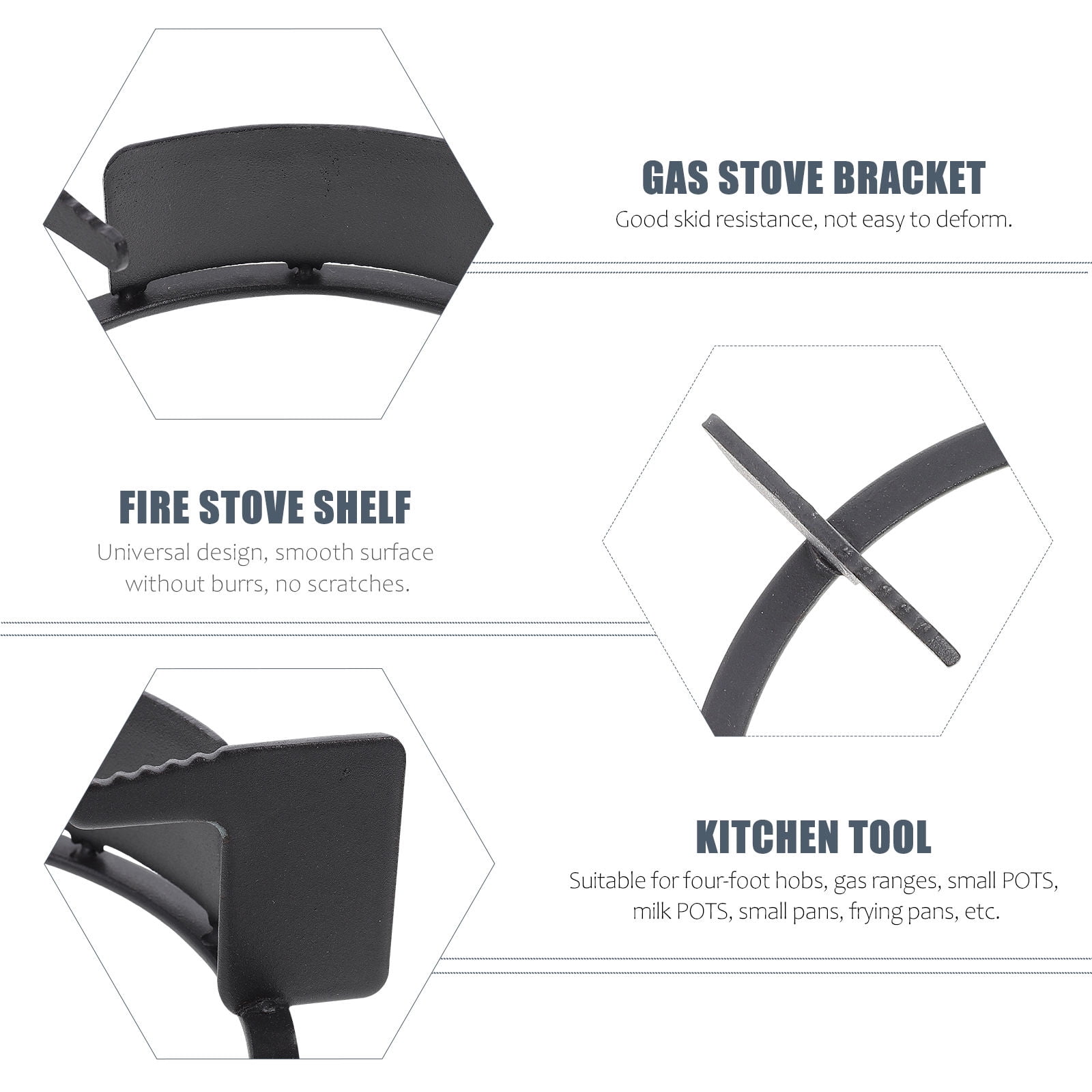 WHAMVOX Round Gas Stove Rack replacement Fire Stove Rack Wok Holder Stove Rack