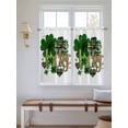 thumbnail image 2 of St. Patrick's Day Bathroom Window Curtain, Spring Shamrock Leaf Gold Love Lucky Green Light Filtering Coffee Kitchen Curtains, Bedroom Living Room Curtains 2 Panel 84"x45", 2 of 6