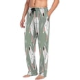 thumbnail image 5 of FREEAMG Bulldogs Pattern Pajama Pants for Men, Men's Separate Bottoms, Pure Cotton Comfortable Lounge Pants for Men（277）, 5 of 7