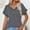 Gray, variant on ZZwxWA V Neck Cap Sleeve Ribbed Summer Tops for Women 2025 Trendy Casual Tshirt Solid Color Pullover Womens Shirts