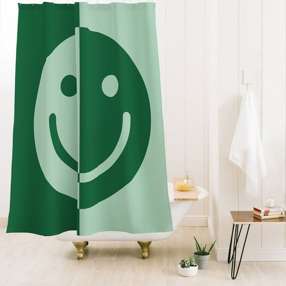 Society6 Mariamariacreative Happy Sage Shower Curtain 71" x 74"