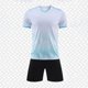thumbnail image 2 of Odeerbi Niños Niñas Rápido Seco Gradiente Fútbol Uniforme Conjunto Cuello En V Camiseta Shorts Entrenamiento Respirable Conjunto Atlético Para 5-13 Años, 2 of 4