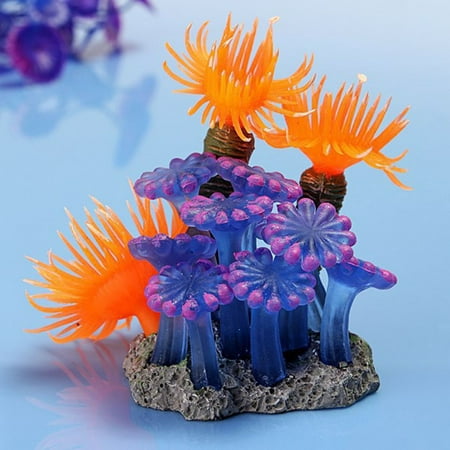 Holiday Clearance Aquarium Artificial Fake Resin Coral Simulation Sea Plant Ornament Fish Tank