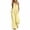 Yellow, variant on Abomasnow Women's Dressy 2 Piece Outfits Set Half Button Sleeveless V-Neck Tops Elastic High Waist Pants Work Office Casual Summer Beach Vacation Matching Set