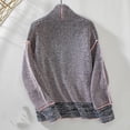 thumbnail image 4 of Ftwytp Womens Knitted Zip Up Jacket Long Sleeve Casual Coats Sportswear Chunky Knitted Cardigan Outwear Crewneck Open Front Knit Coats Plain Streetwear, 4 of 4