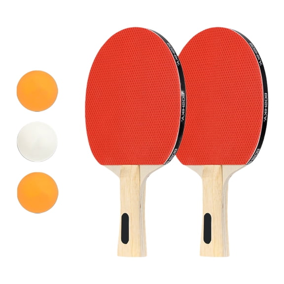 Professional PingPong Rackets with 3 Balls Table Tennis Rackets Portable Table Tennis Paddle for Indoor Outdoor Play
