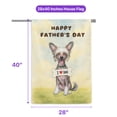 thumbnail image 5 of Cute Chinese Crested Loves Dad Happy Father's Day House Flag 28x40in Double Sided Dog Lover Outdoor Decor - 12008, 5 of 5