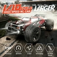 thumbnail image 4 of DEERC 9206E 1:10 Scale RC Cars,48+ KM/H Hobby Grade High Speed Remote Control Car for Adults Boys,All Terrain 4WD 2.4GHz RC Monster Truck with 2 Battery for 40+ Min Play, 4 of 7