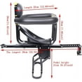 thumbnail image 3 of Mountain Bike Front Mounted Child Seat, 6th Gen Black with Soft Backrest Hard Cushion, All Around Safety Design, Quick Detachable for Easy Installation, Child Friendly Comfort Secure Ride, 3 of 6