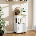QAQA Kitchen Island Cart cart on Wheels with ，Rolling Portable Dining
