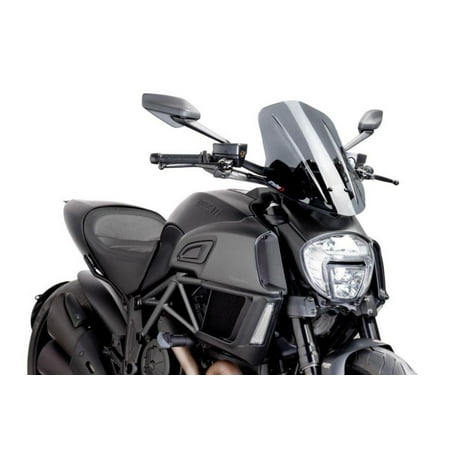 Puig Touring Windscreens - PUIG 7570F Naked New Generation Touring Windscreen - Dark Smoke