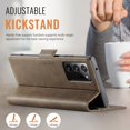 thumbnail image 5 of Decase Premium Magnetic Flip Wallet Case with RFID Blocking+Card Slots Durable TPU Shell Kickstand Phone Cover,Luxury PU Leather & TPU Material Shockproof Case for Samsung Galaxy Note 20 Ultra,Coffee, 5 of 11