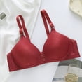thumbnail image 2 of Yuzhih Women Seamless Bra No Underwire Push up Solid Comfy Bralettes Everyday Supportive Full Coverage Bras, 2 of 3
