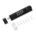 thumbnail image 2 of pitrice Home Zinc Alloy Door Window Latch Replacement Living Room Bedroom Screw Mounted 3-digit Code Bolts Lock Hardware Black, 2 of 9