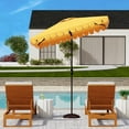 thumbnail image 2 of SAFAVIEH Venice 7.5' Market Crank Square Patio Umbrella, Yellow, 2 of 6
