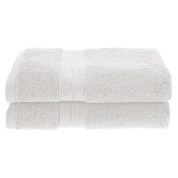 Rayon from Bamboo 650 GSM 2-Piece Bath Towel Set White