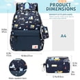thumbnail image 3 of Mygreen Smooth SBS Kindergarten School Bag with Chest Strap, Truck Design, Blue, 3 of 7