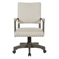 thumbnail image 3 of Pemberley Row Upholstered Ivory White Bankers Chair Rectangular Adjustable 26.25"W x 25.25"D x 42"H Unassembled, 3 of 9