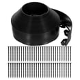 thumbnail image 1 of Uxcell Bordes de Jardín, 1Pcs 66FT x 3.94" Kit de Bordes de Jardín con 60 Estacas para Césped y Macizos de Flores (Negro), 1 of 7
