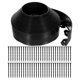 thumbnail image 1 of Uxcell Bordes de Jardín, 1Pcs 66FT x 3.94" Kit de Bordes de Jardín con 60 Estacas para Césped y Macizos de Flores (Negro), 1 of 7