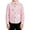 Pink, variant on Grblisyd Back to School Clothes Boys Girls Long Sleeve Button Down Shirts Striped Formal Uniform Dress Shirt