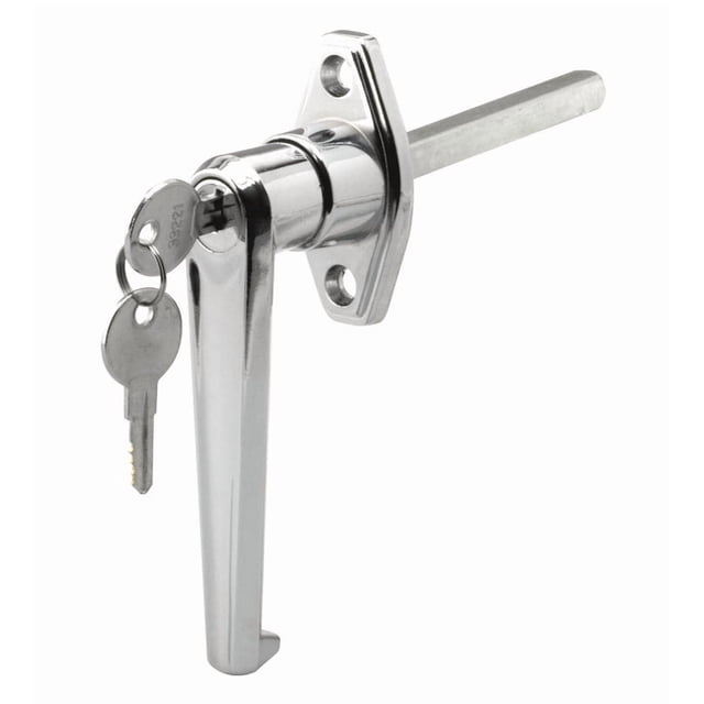 Cerradura de puerta de garaje Prime-Line con mango en L fundido a presión, 14,6 cm x 7,3 cm