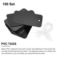 thumbnail image 2 of Waterproof Wires Plastic Shipping Tags for Product Identification Valve Marking Outdoor Tagging 1.5x2.4 Inch Black 100pcs, 2 of 6