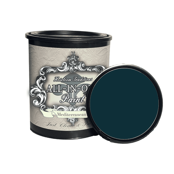 ALLINONE Paint by Heirloom Traditions, Mediterranean (Blue Teal), 32 Fl Oz Quart