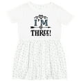 thumbnail image 3 of Inktastic 3rd Birthday 3 Year Old Arrow Girls Toddler Dress, 3 of 5