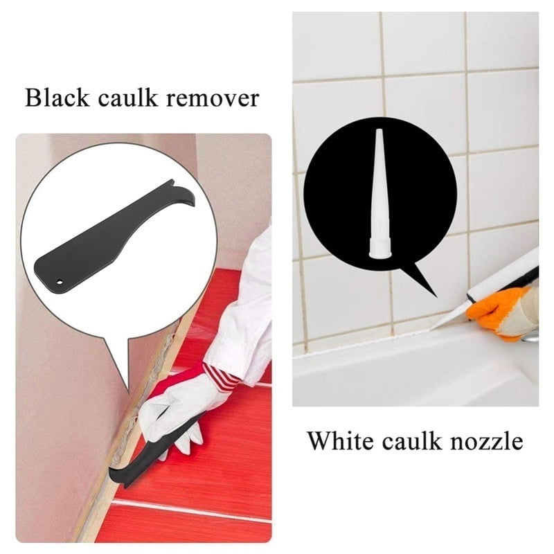 18Pcs Silicone Sealant Spreader Scraper Caulking Remover Grout Caulk Nozzle Tool