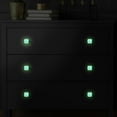 thumbnail image 5 of 4PCS Square Cabinet Fluorescence Knob Glowing in the Dark Furniture Drawer Pulls Handle with Screws Flamingo, 5 of 5