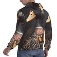 thumbnail image 6 of Wukai Graffiti Cool Duck Print Men Hoodies Fleece Sweatshirts Long Sleeve Sweaters Pullover Fall Outfits Winter Clothes-X-Large, 6 of 7