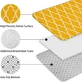 thumbnail image 5 of Yellow Geometric Quatrefoil Pattern Bathroom Rugs Sets 3 Piece,Toilet Cover Set,Absorbent Non Slip Bathroom Mats Sets with U-Shaped Contour Rug Toilet Rug Set, 5 of 5