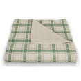 thumbnail image 3 of Creative Products Fall Sage Plaid 50x60 Coral Fleece Blanket, 3 of 3