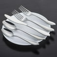 thumbnail image 3 of Stainless Steel Flatware, Utensils Cutlery Including Knife 20-Piece Silverware Set, Silver, 3 of 5